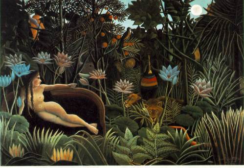 Henri Rousseau (1844-1910) – O Sonho (1910) – óleo sobre tela - 204 × 298 cm – Museu de Arte Moderna, Nova Iorque