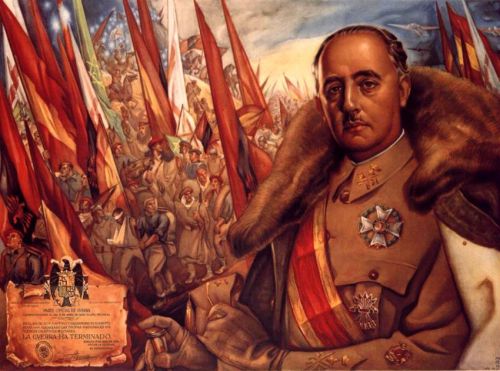 Retrao do General Francisco Franco, comemorando o fim da Guerra Civil Espanhol